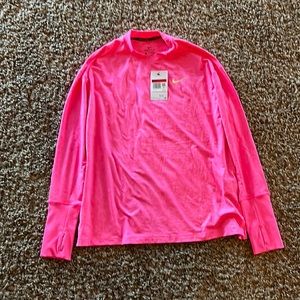 Pink Nike long sleeve running top